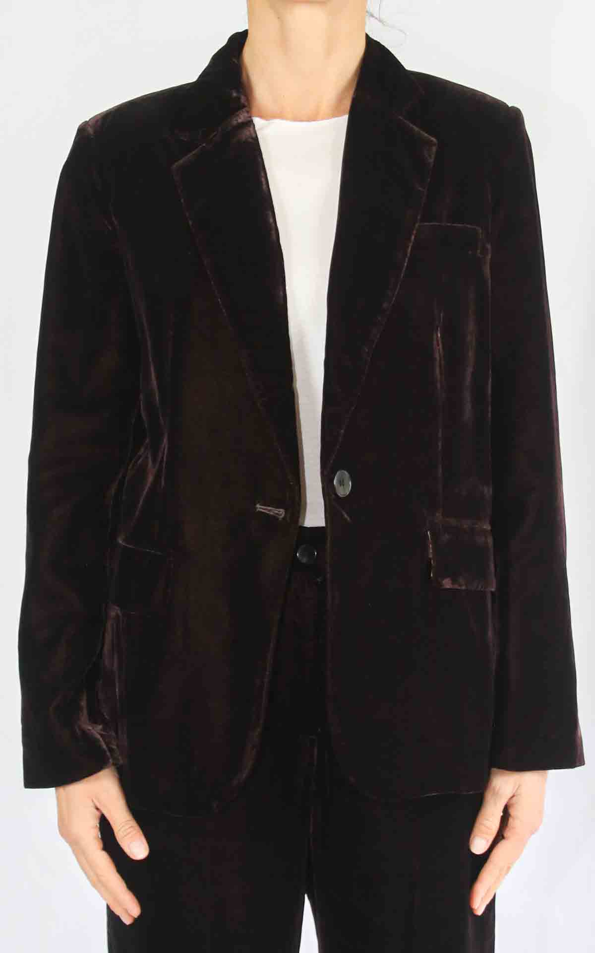 WU'SIDE - Giacca velluto - MORO