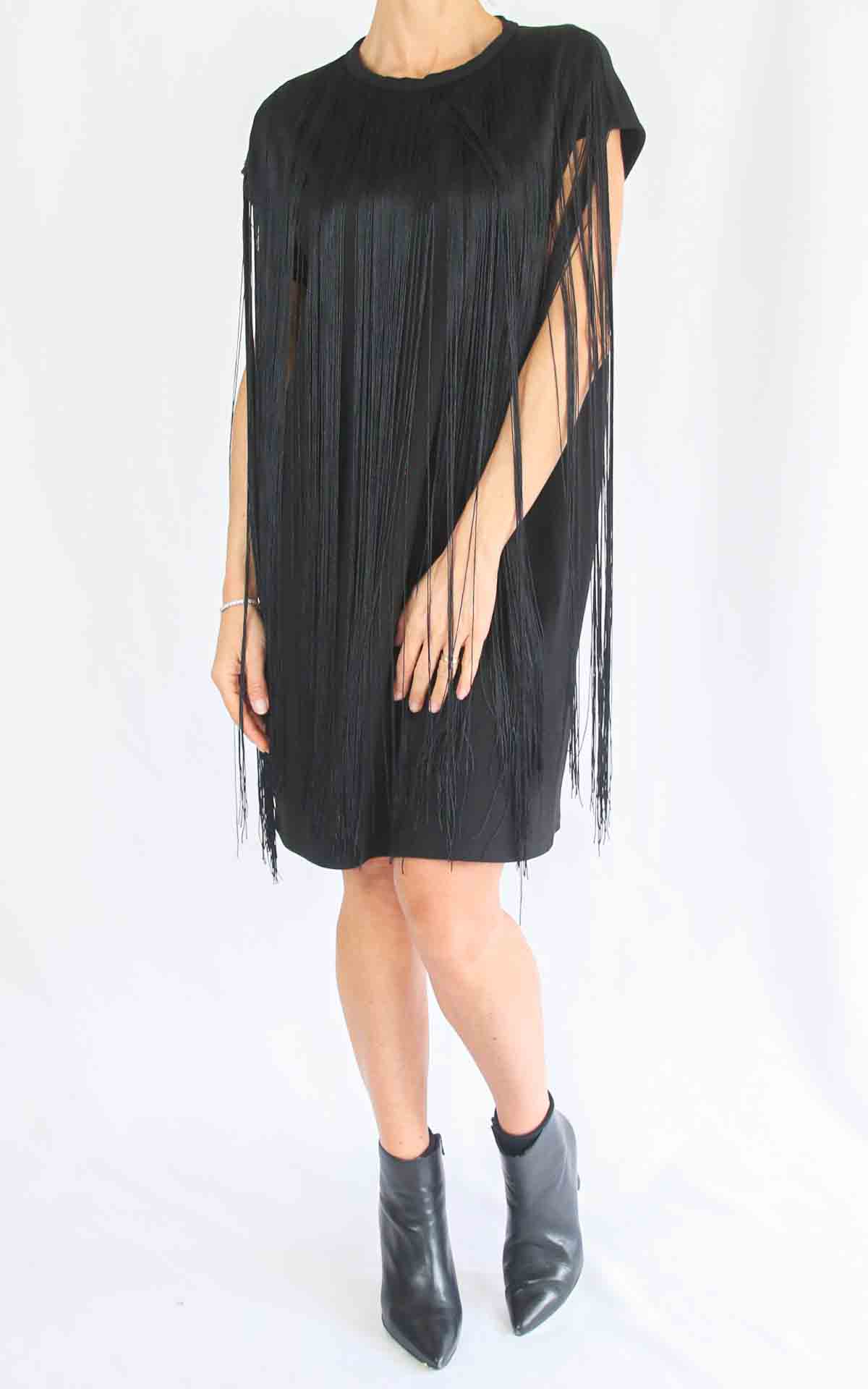 SUSY MIX - Abito frangia - NERO