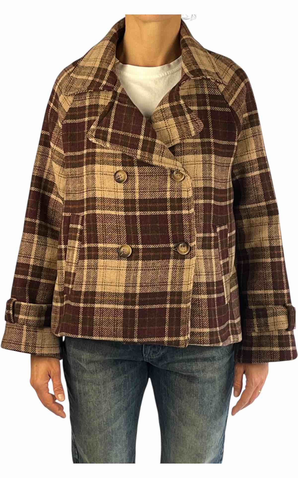 OFF-ON - Giacca quattro bottoni - BURGUNDY