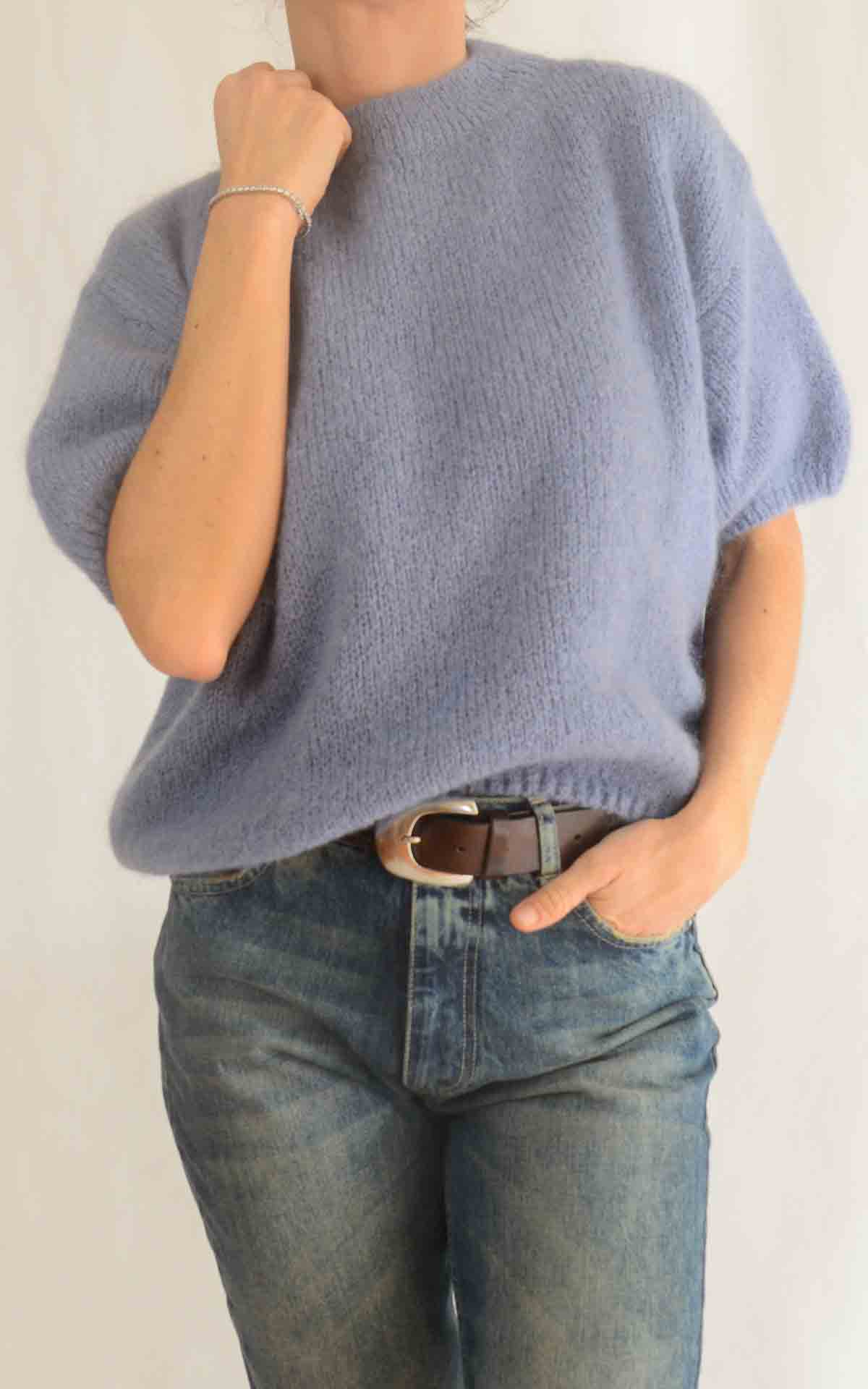 OFF-ON- Maglia mezza manica - POLVERE