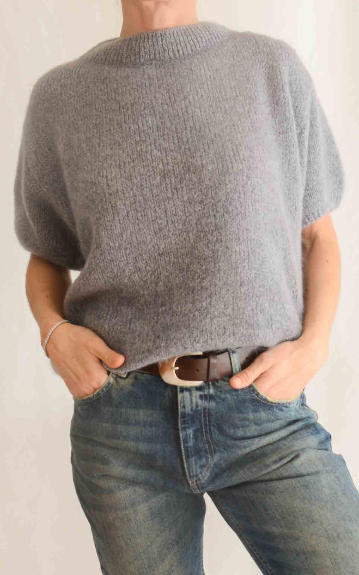 OFF-ON- Maglia mezza manica - GRIGIO