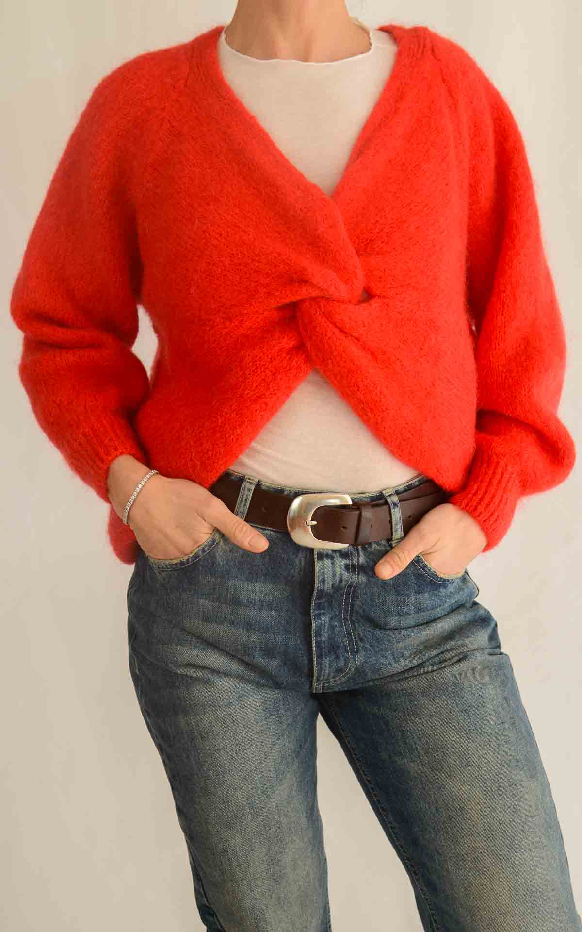 OFF-ON - Maglia incrocio - ROSSO