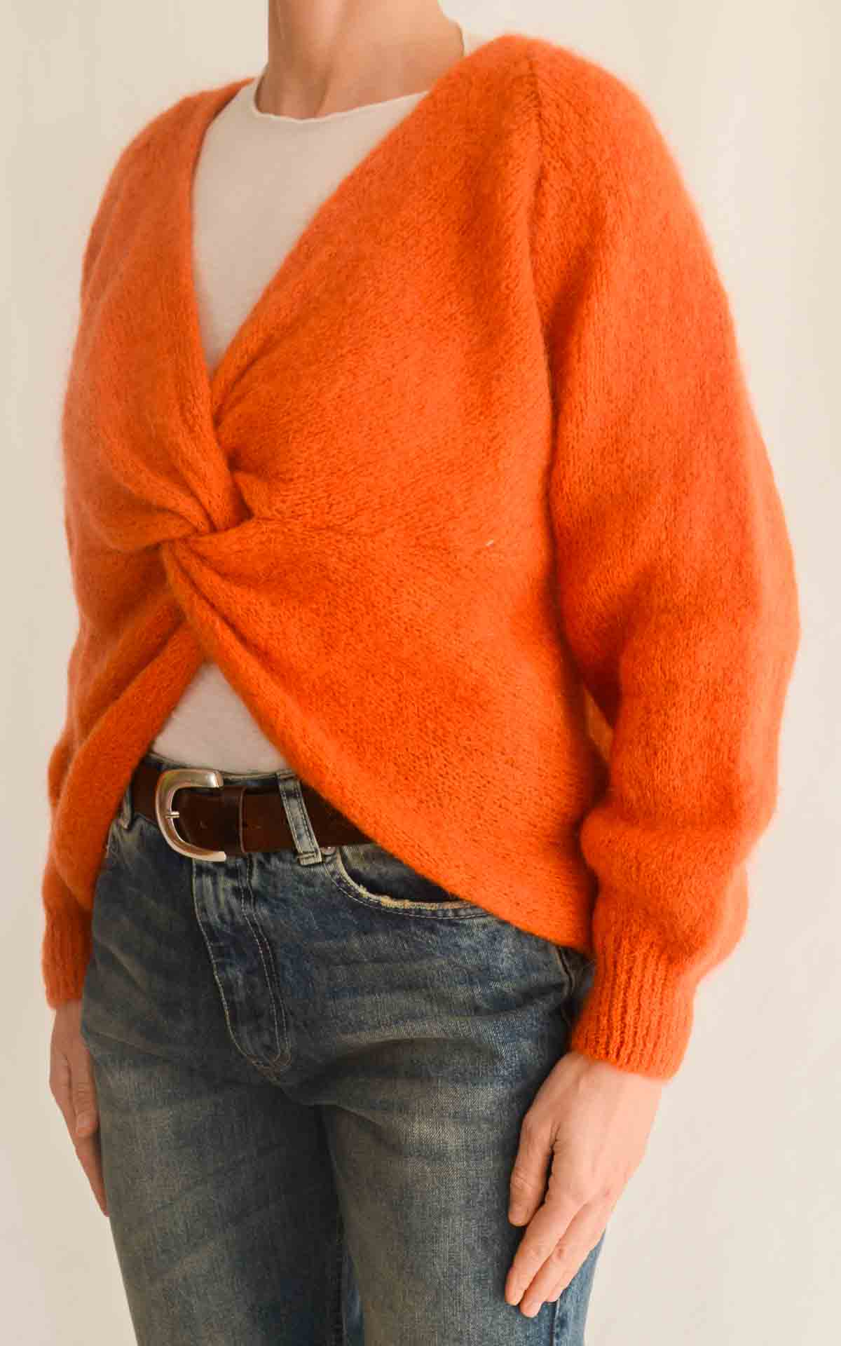 OFF-ON - Maglia incrocio - ARANCIO