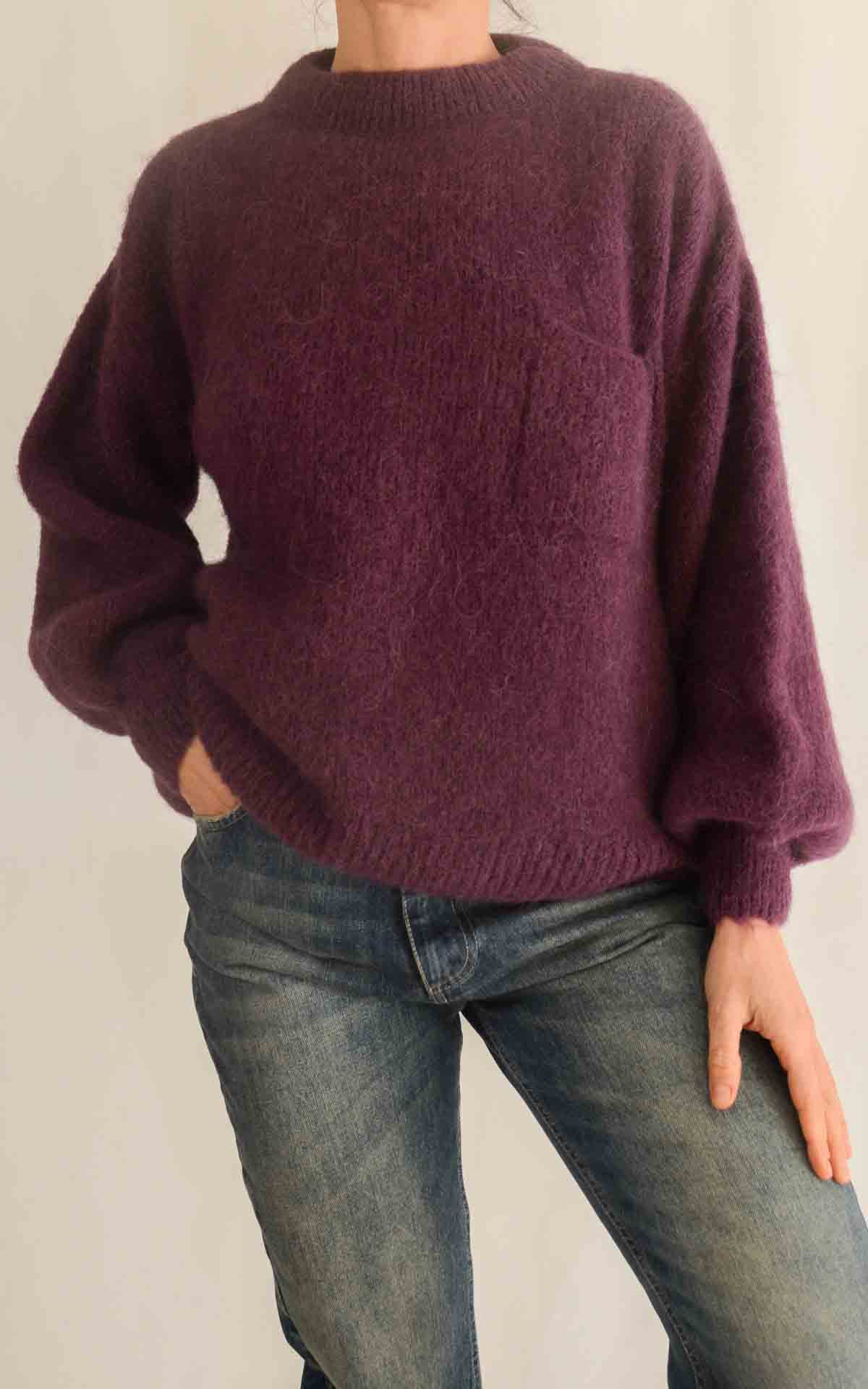 OFF-ON - Maglia over taschino - BORDEAUX