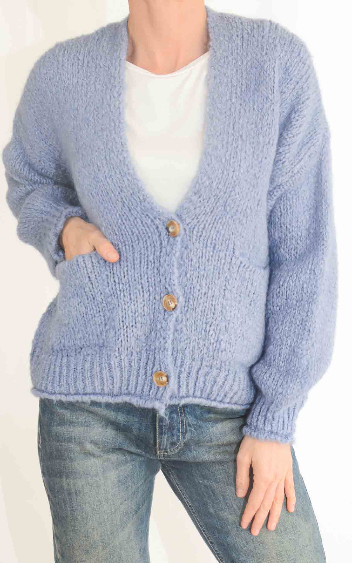 OFF-ON - Cardigan corto over - POLVERE