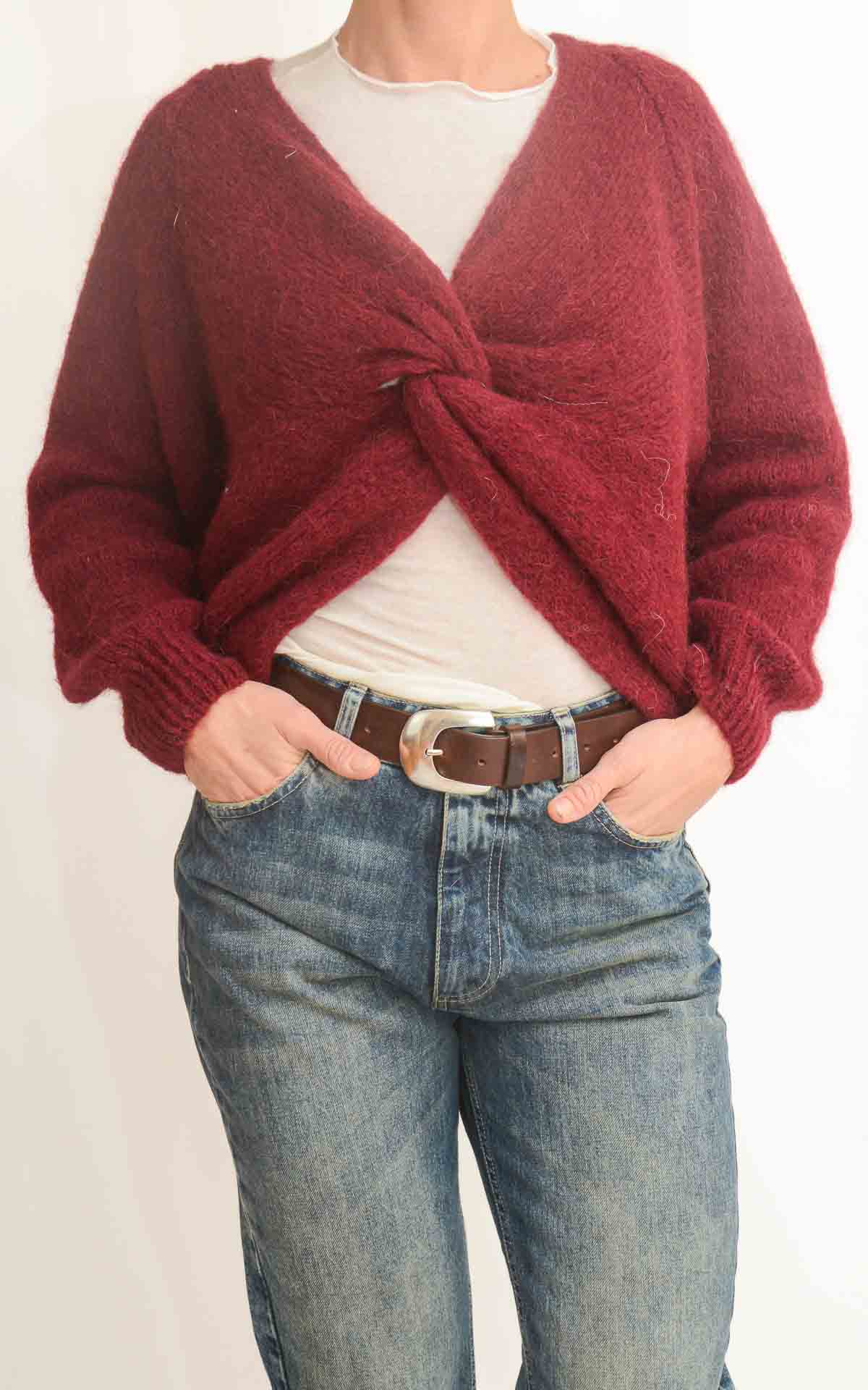 OFF-ON - Maglia incrocio - BORDEAUX