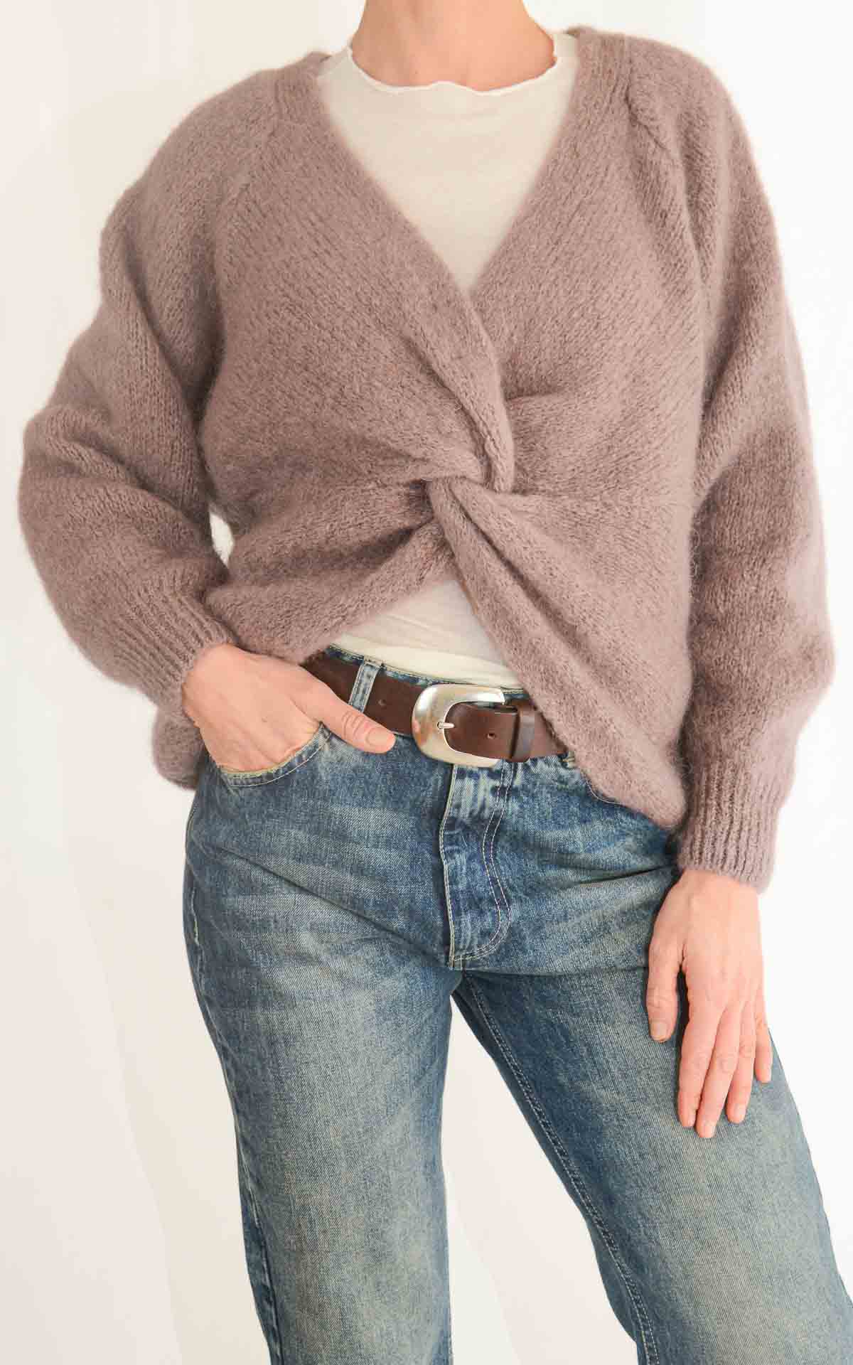 OFF-ON - Maglia incrocio - FANGO