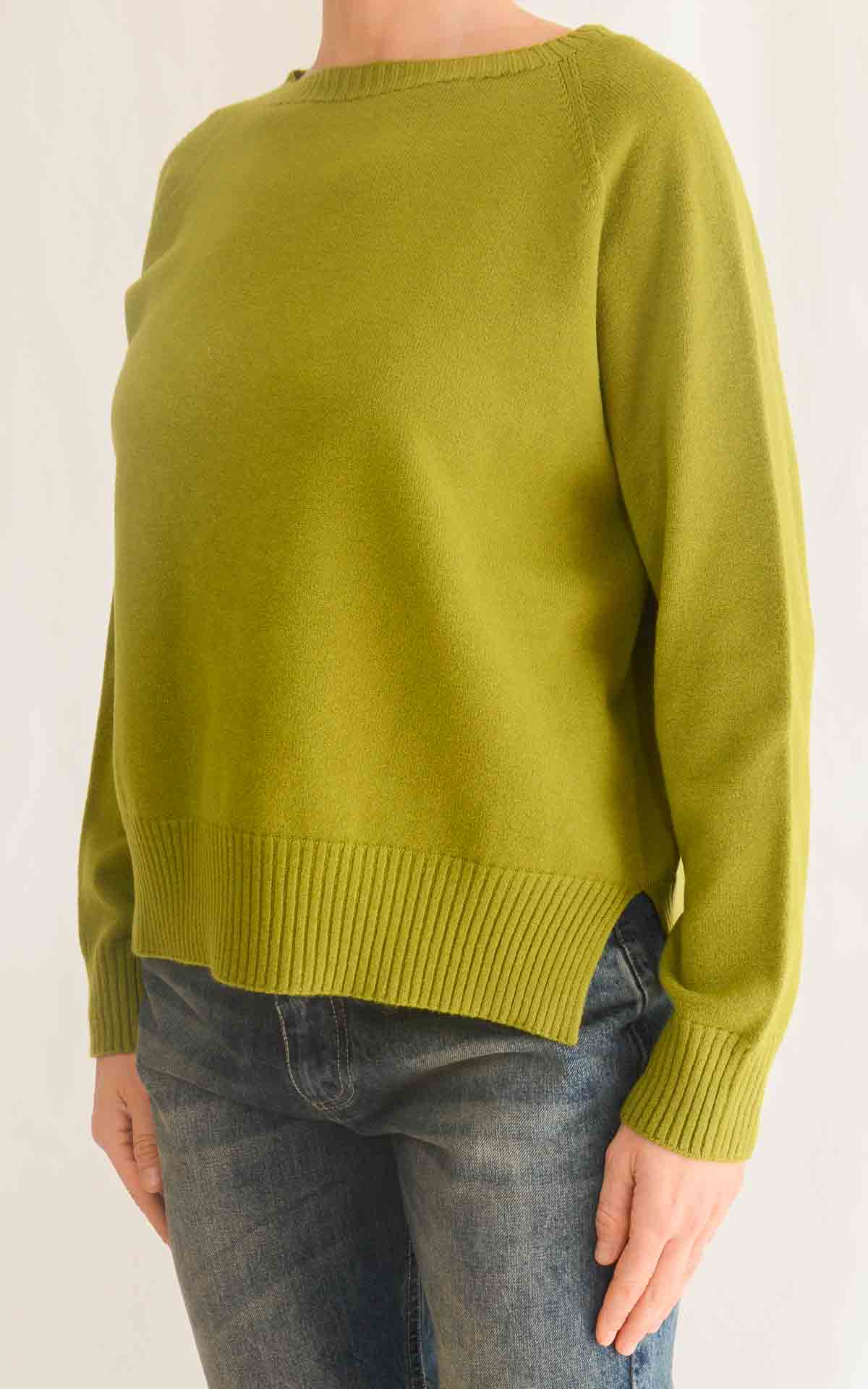 SUSY MIX – Maglia barchetta – VERDE OLIVA