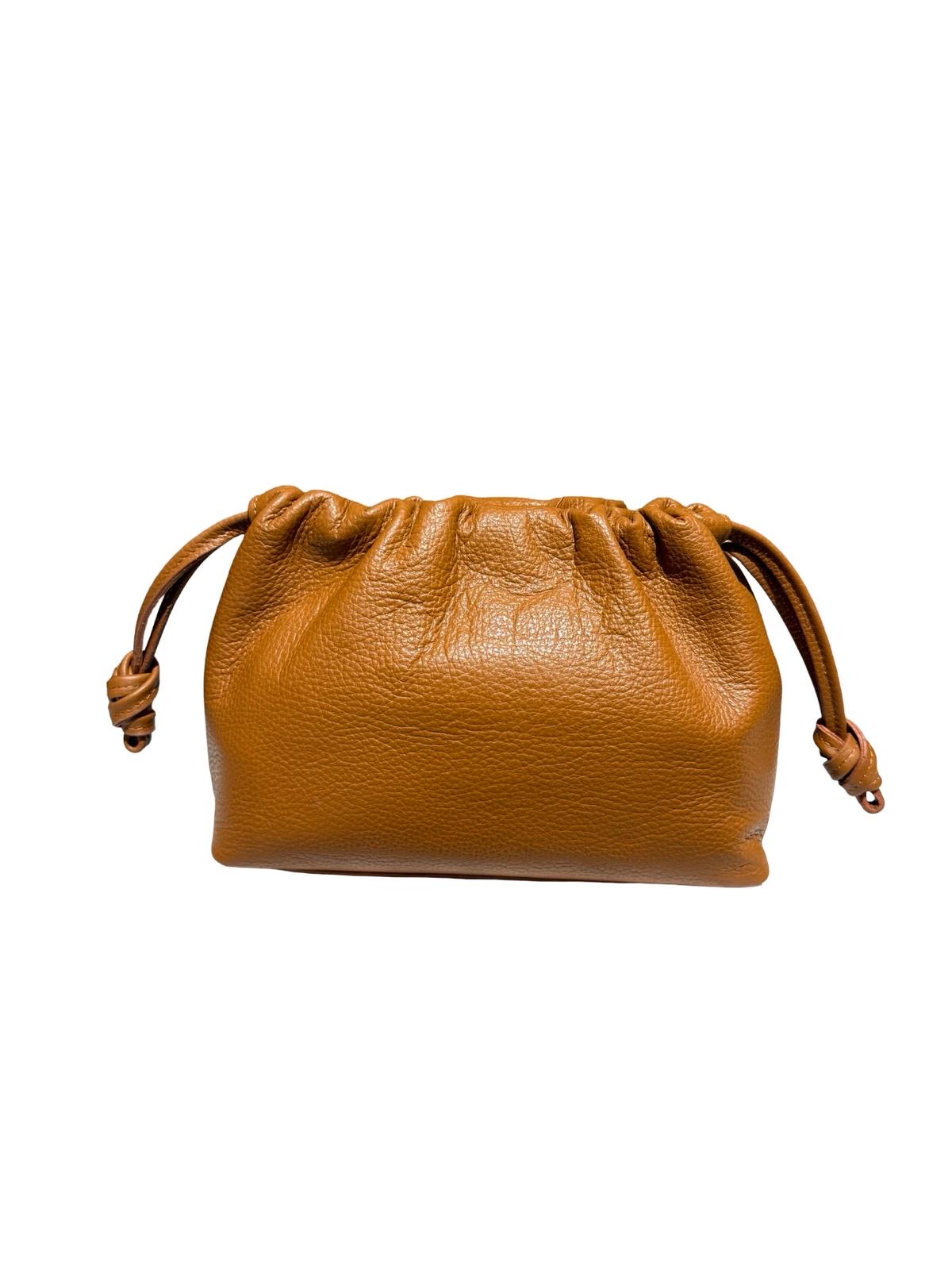 OFF-ON - Pochette in pelle con tracolla - CUOIO