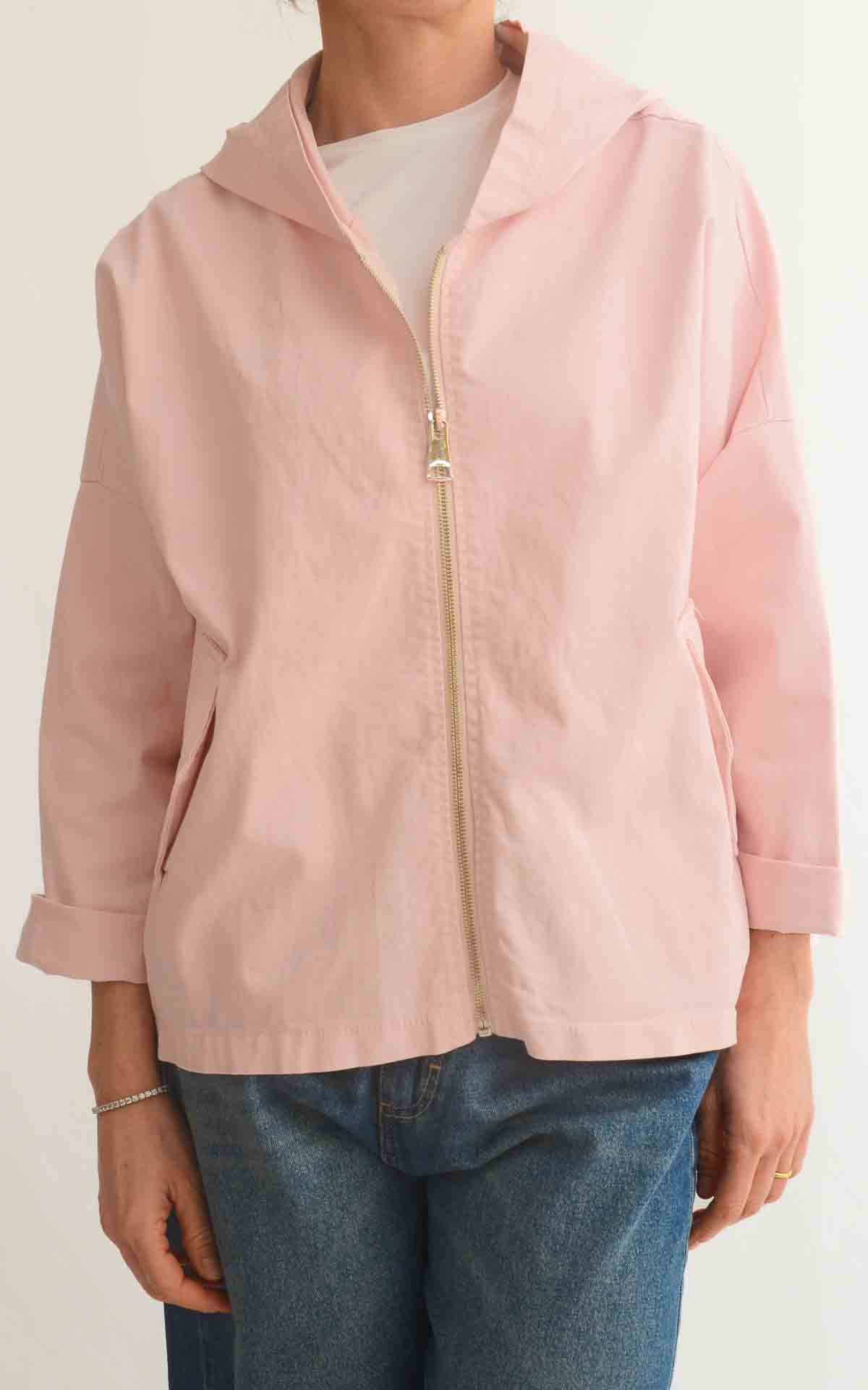 OFF-ON - Giacca cappuccio corta - ROSA