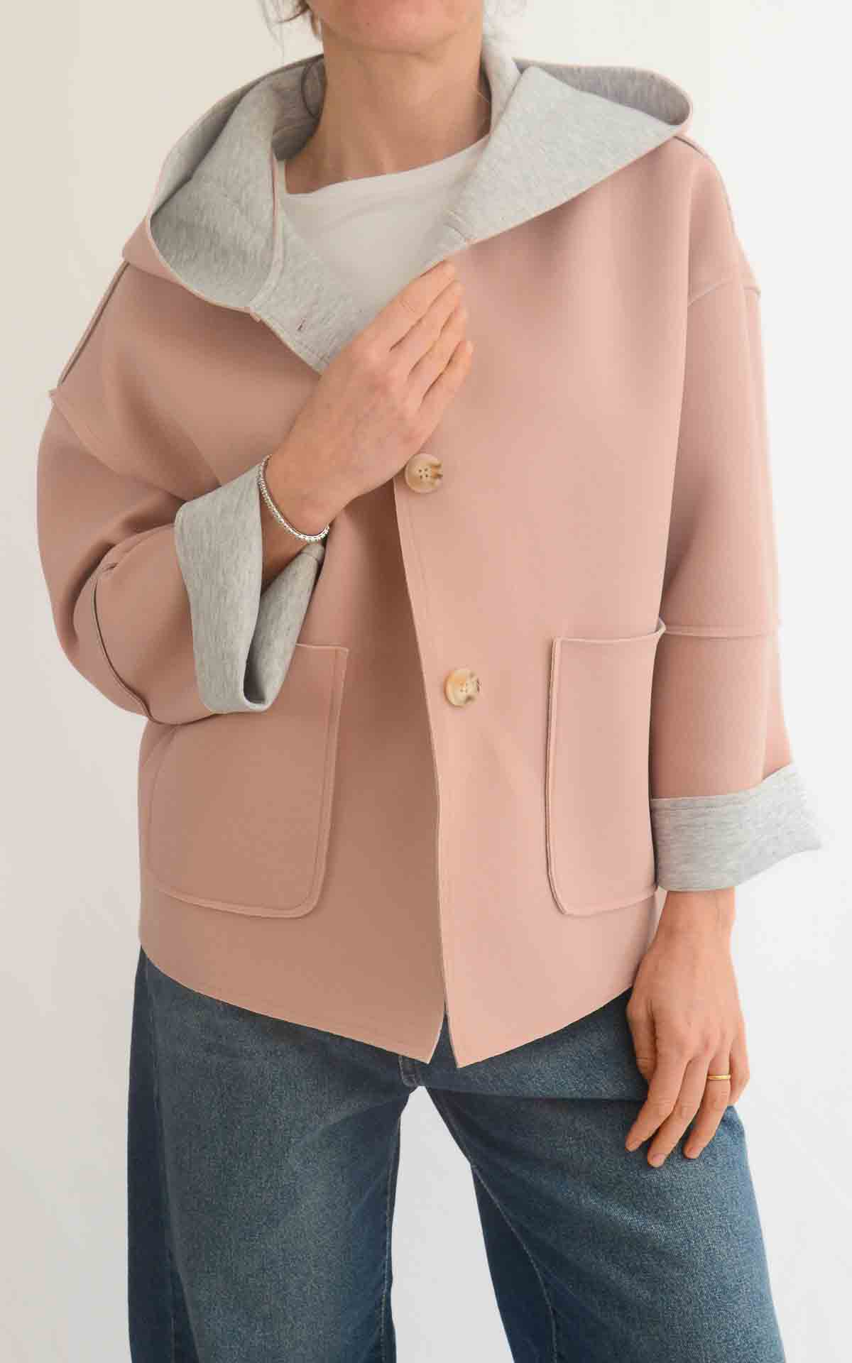 OFF-ON – Giacca in neoprene – ROSA