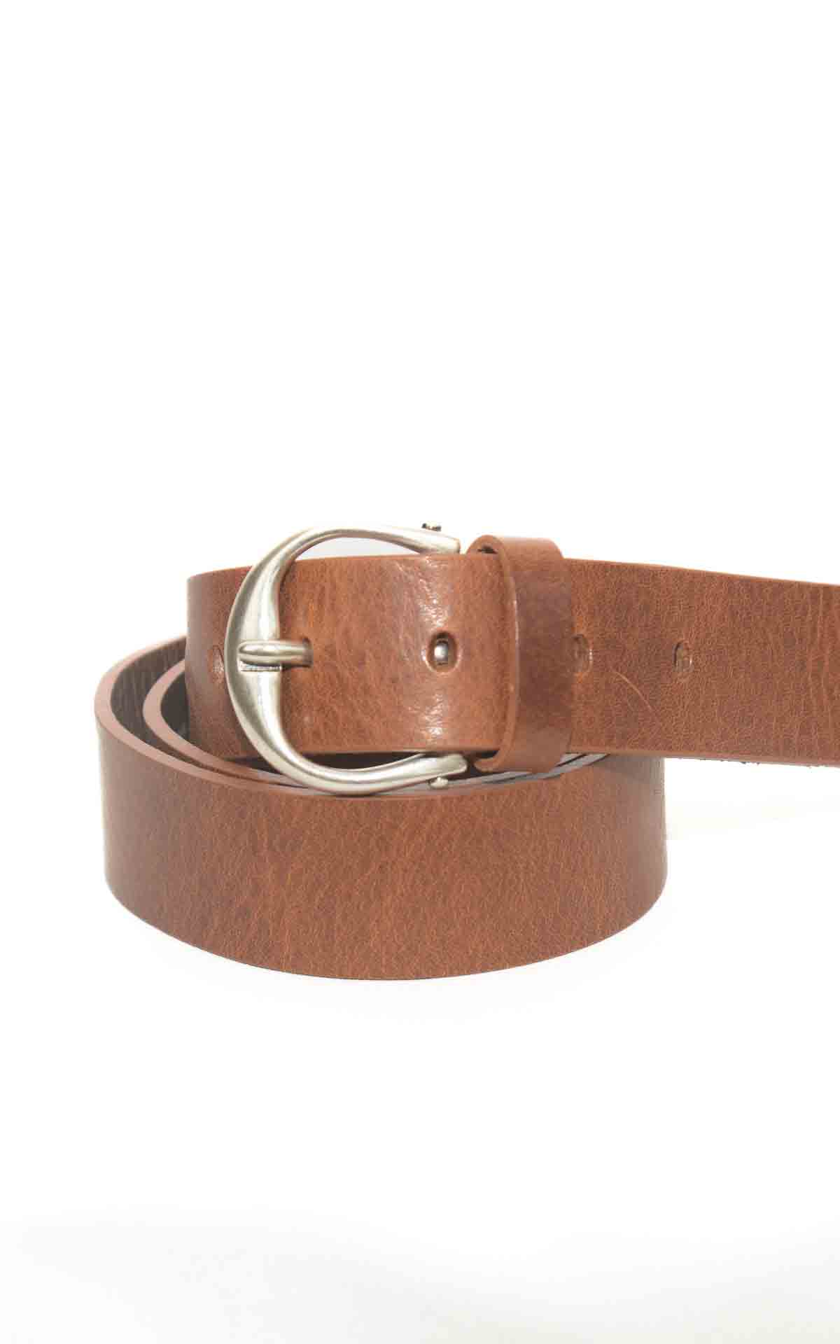 SUSYMIX – Cintura in pelle fibbia argento – CUOIO