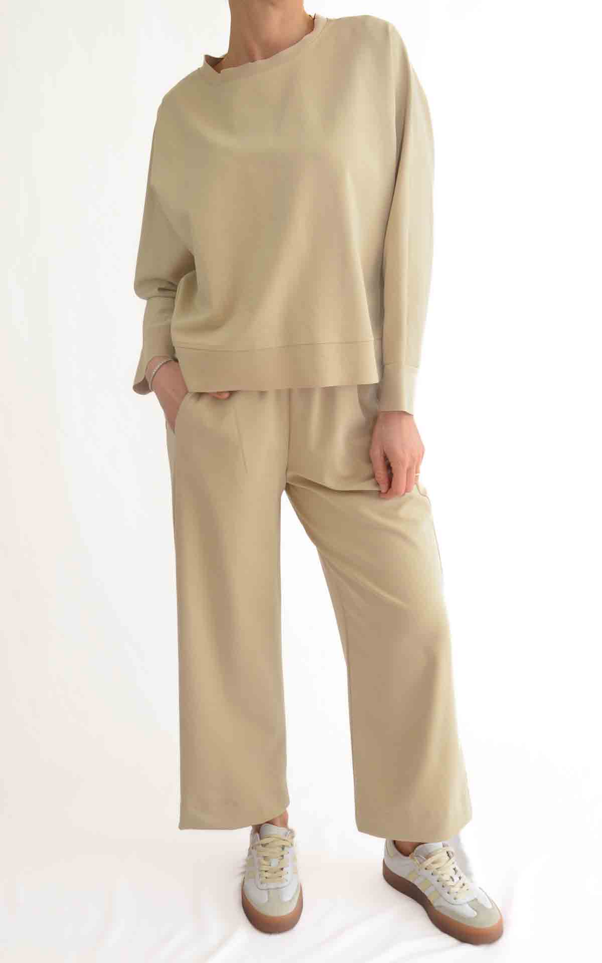 OFF-ON – Completo maglia/pantalone Betty – SABBIA
