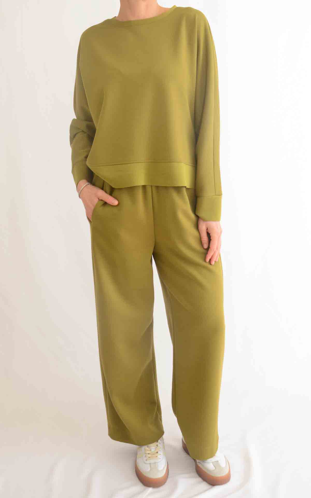 OFF-ON – Completo maglia/pantalone Betty – VERDE PISTACCHIO