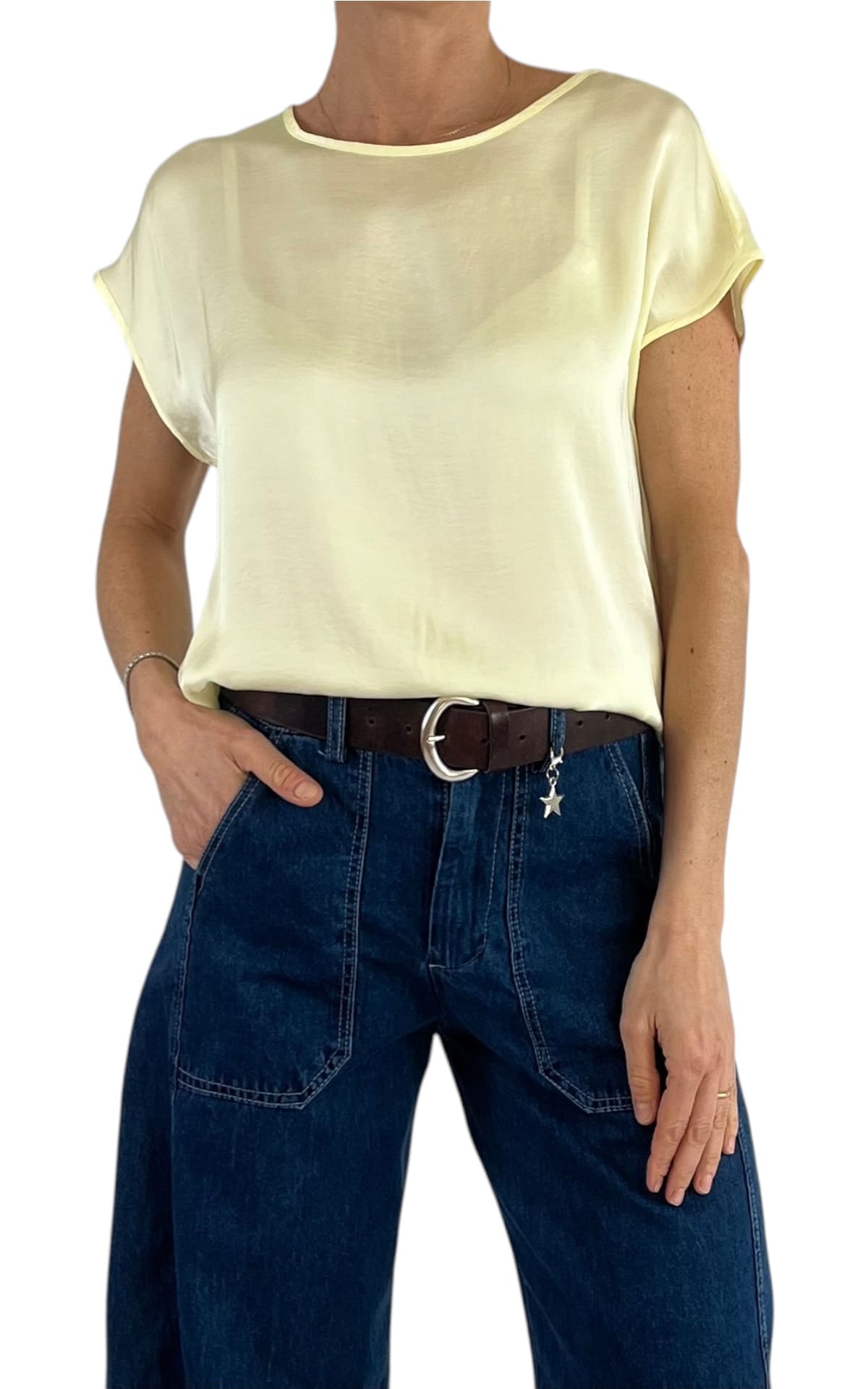 SUSY MIX – Blusa jersey – GIALLO