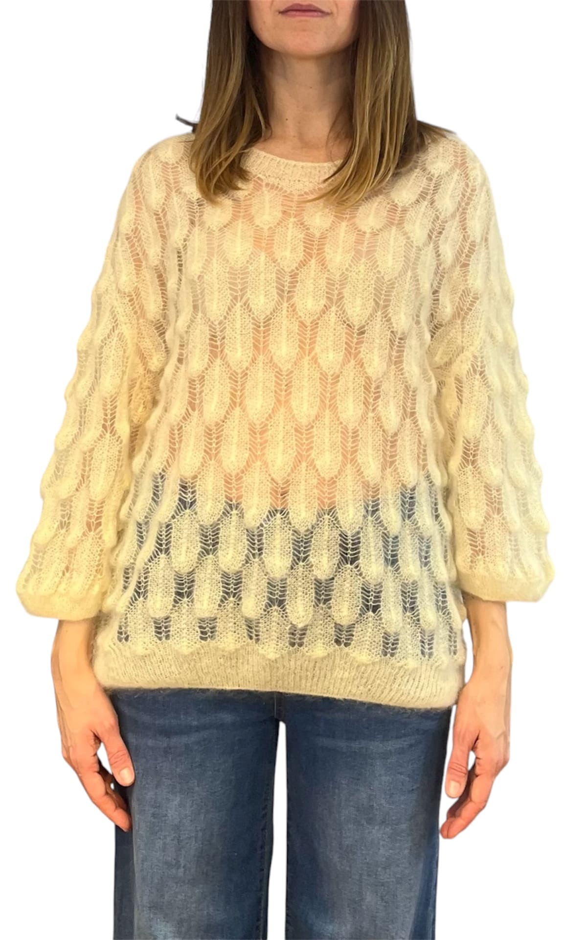 OFF-ON - Maglia pavone - GIALLO