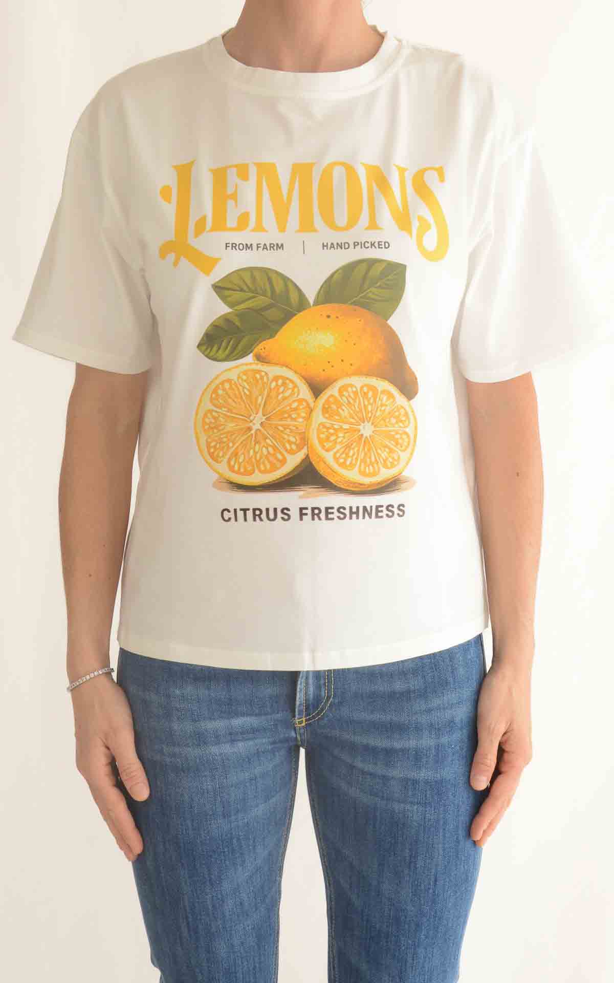 SUSY MIX – T-shirt limoni– GIALLO