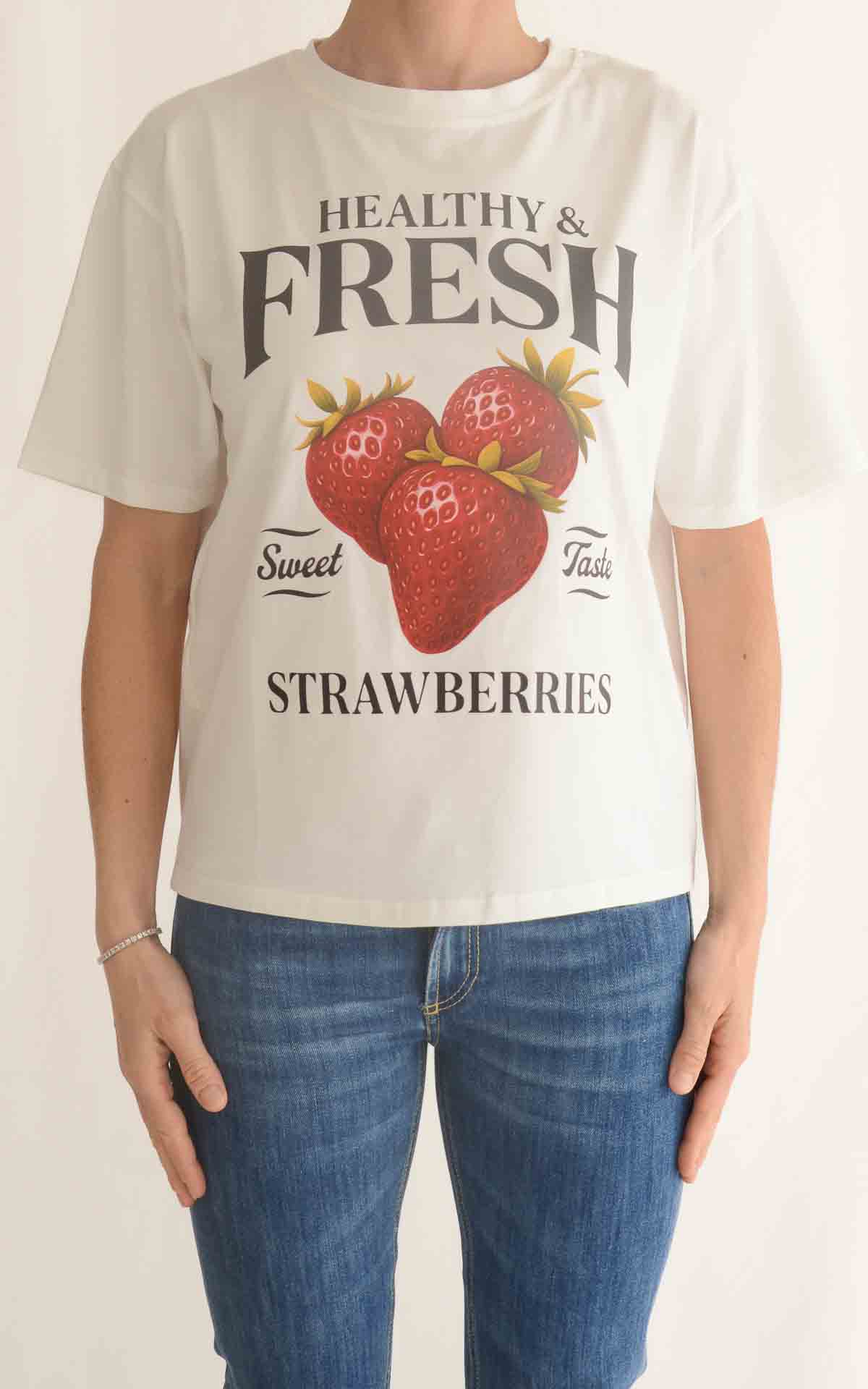 SUSY MIX – T-shirt fragole – ROSSO