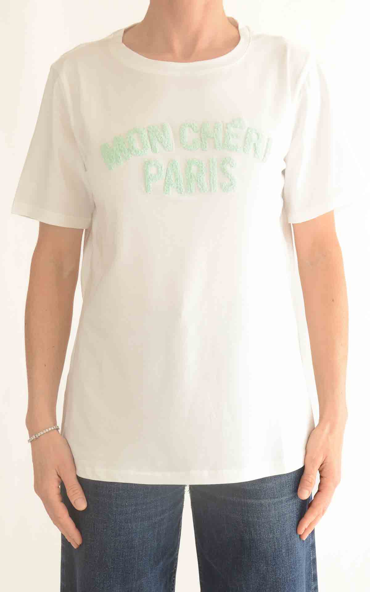 CIVICO 1 – T-shirt Mon Chéri Paris – VERDE ACQUA