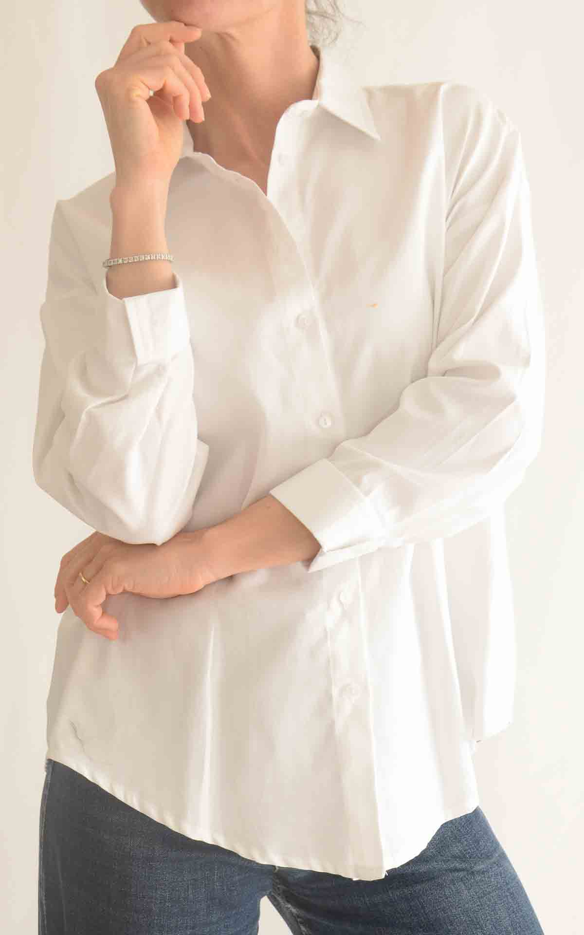 ECO – Camicia over – BIANCO