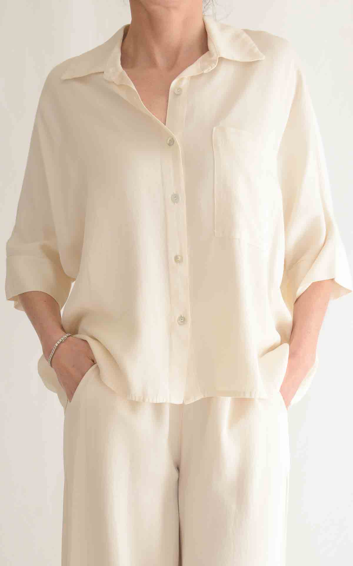 ECO – Camicia over – AVORIO