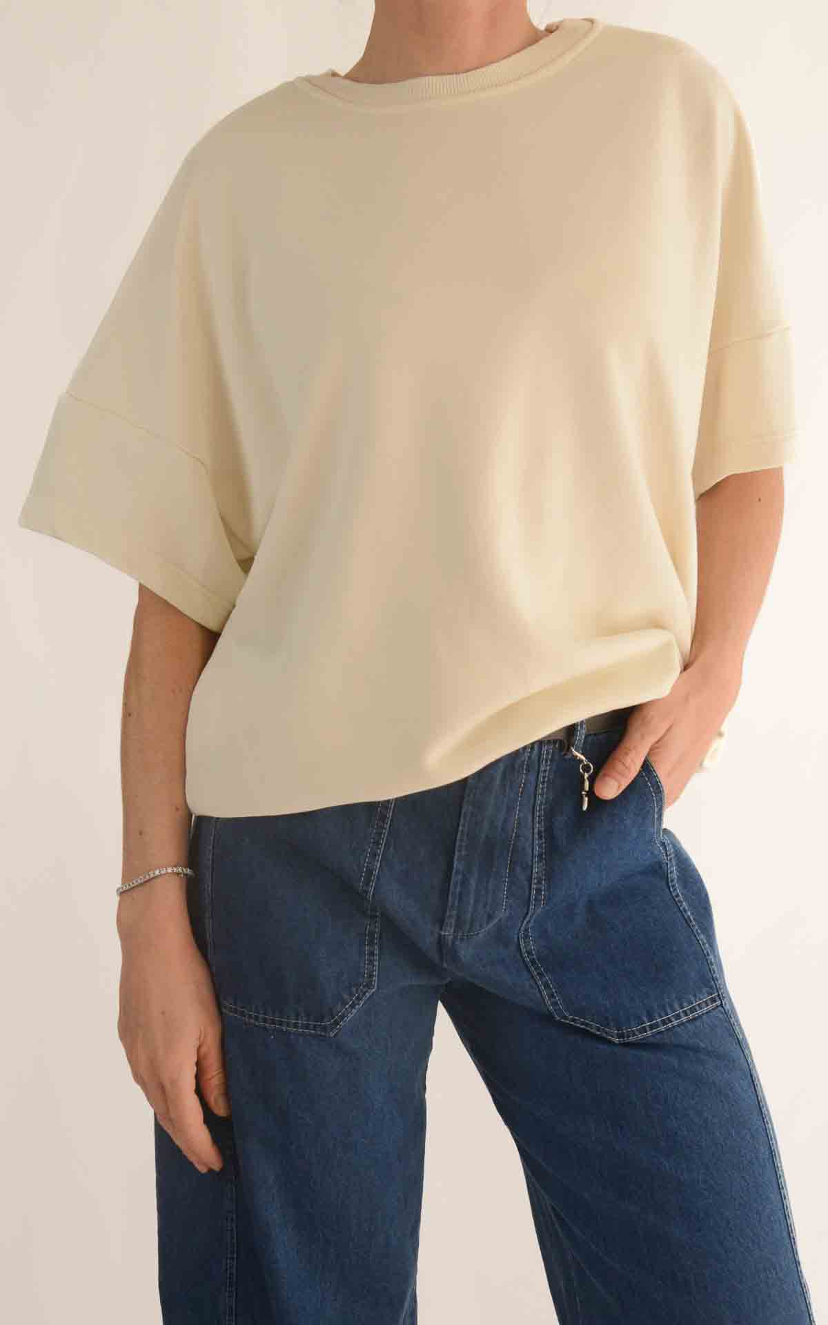 SUSYMIX - Felpa con spalline - BURRO