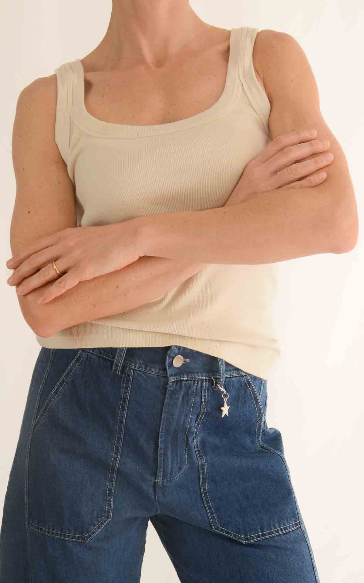 SUSYMIX - Canotta costina - BURRO