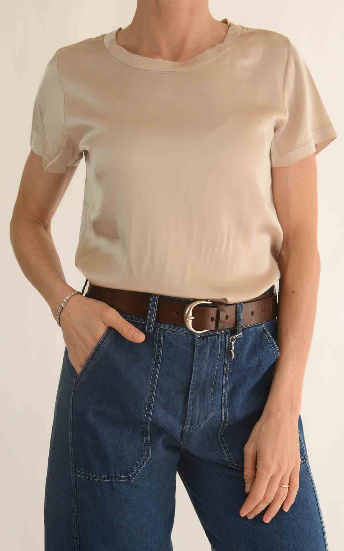 SUSYMIX – T-Shirt raso – BEIGE