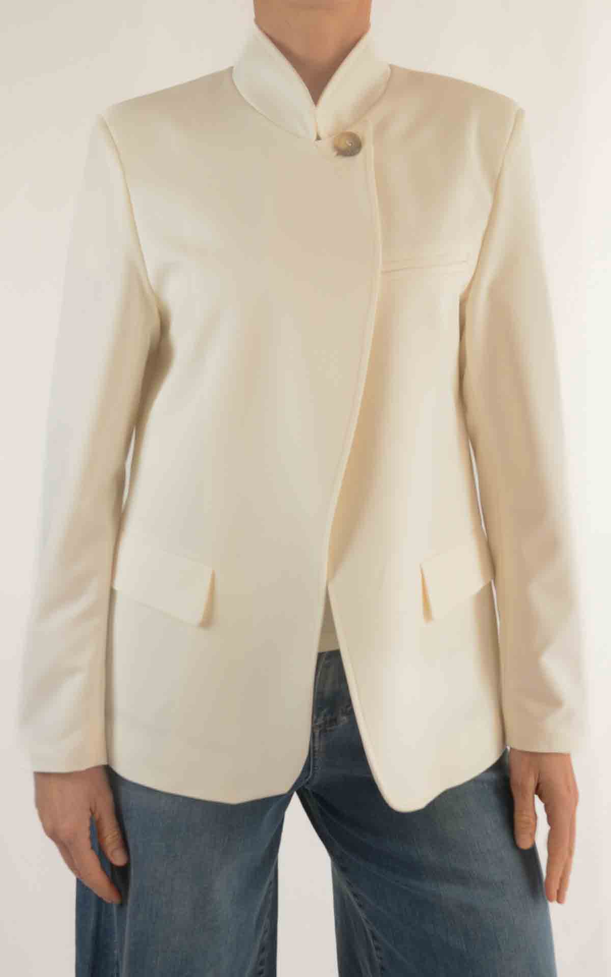 SUSYMIX - Giacca bottone rever - LATTE