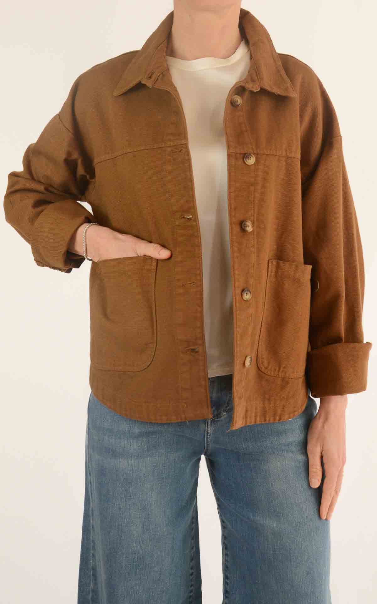 OFF-ON - Giacca canvas - BRUCIATO