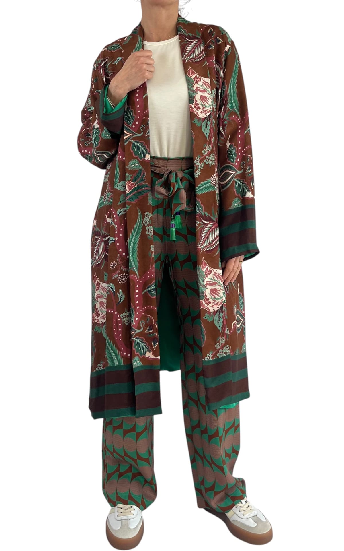 WU’ SIDE – Kimono medio – MARRONE