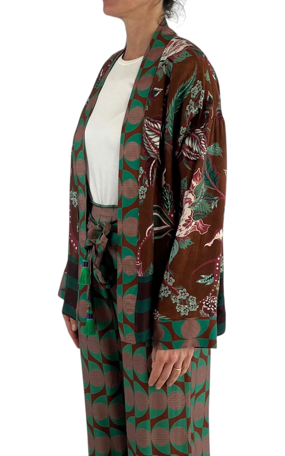 WU’SIDE – Giacca kimono – MARRONE