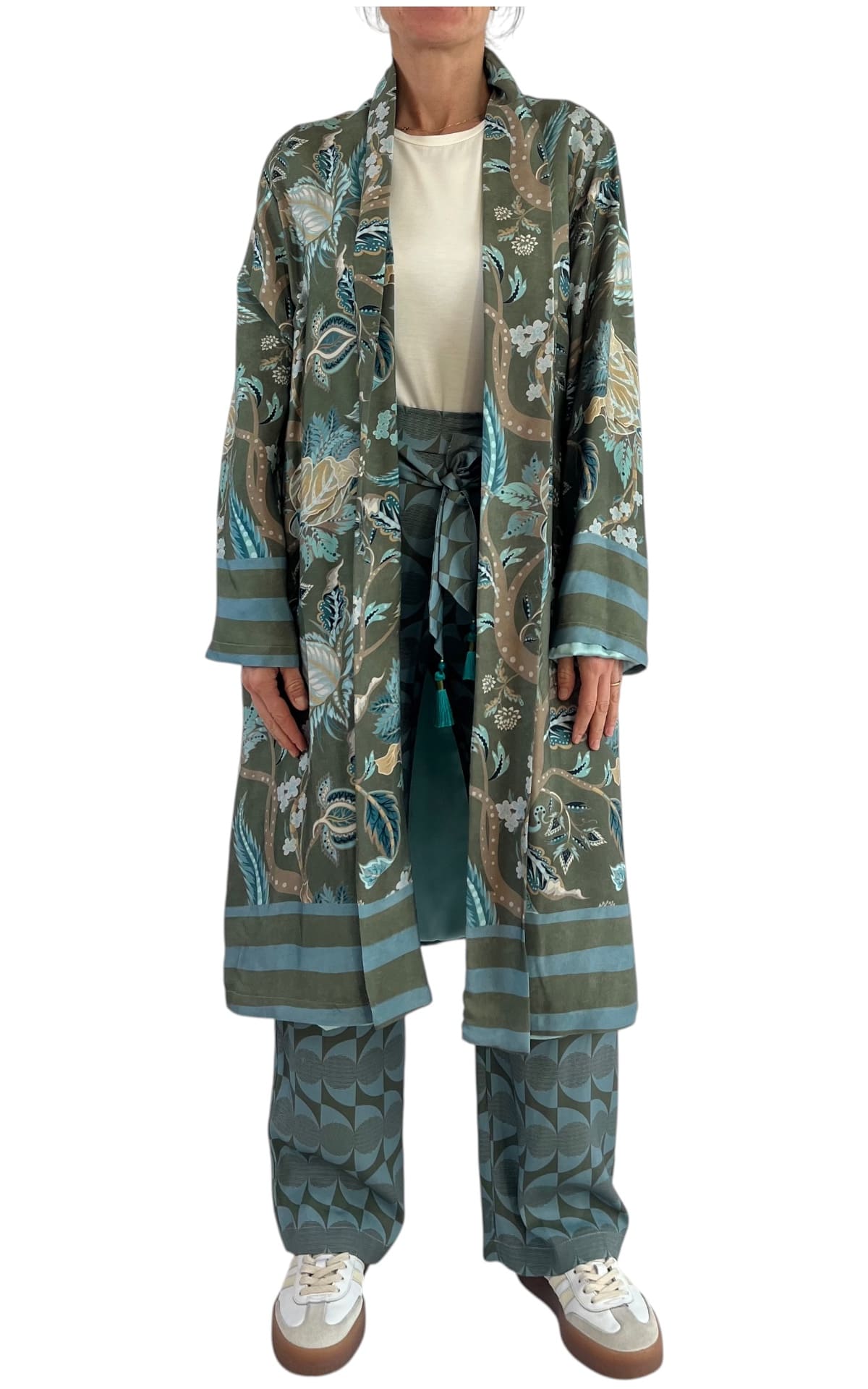 WU' SIDE – Kimono medio – VERDE