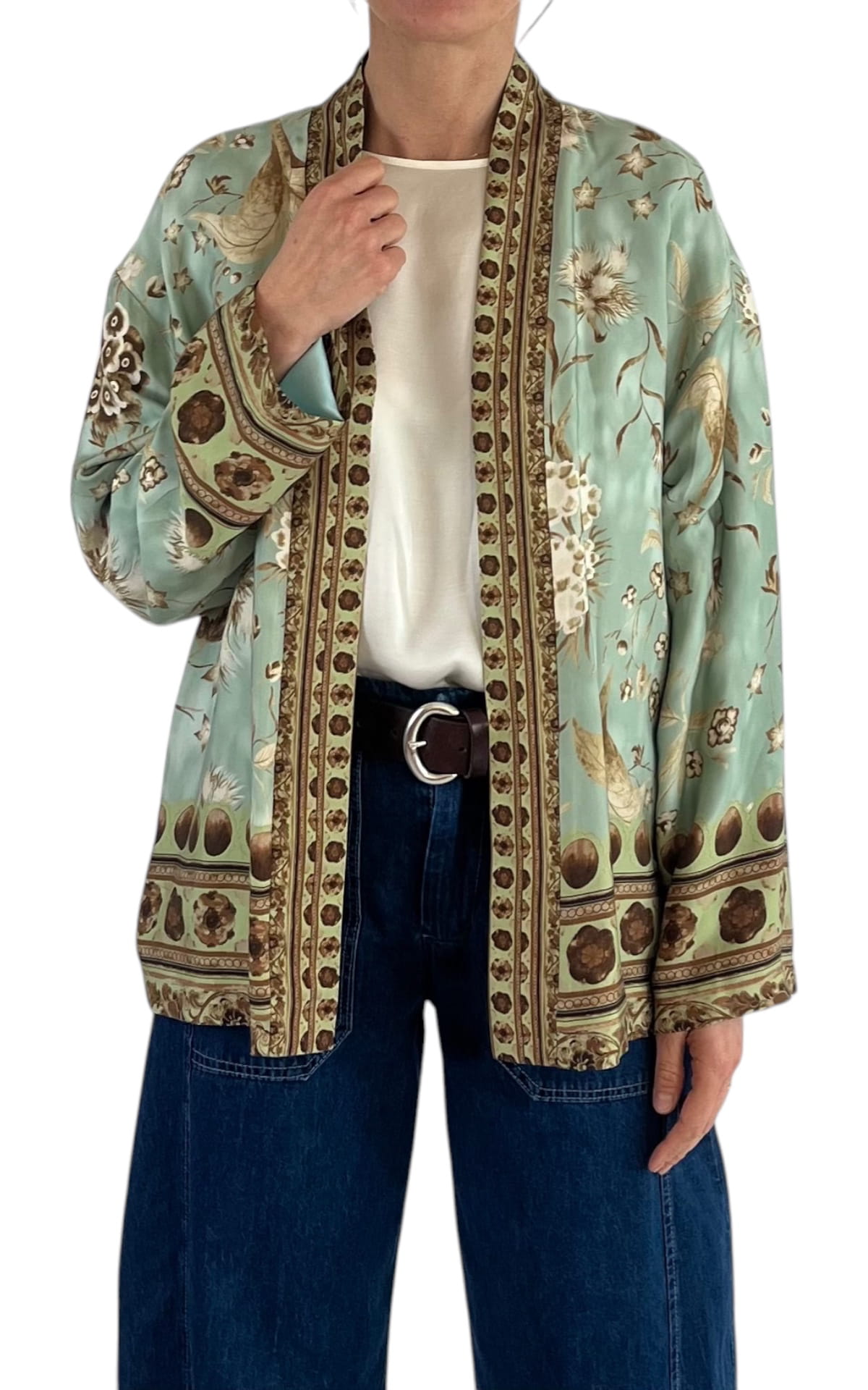 WU’SIDE – Giacca kimono – VERDE MENTA