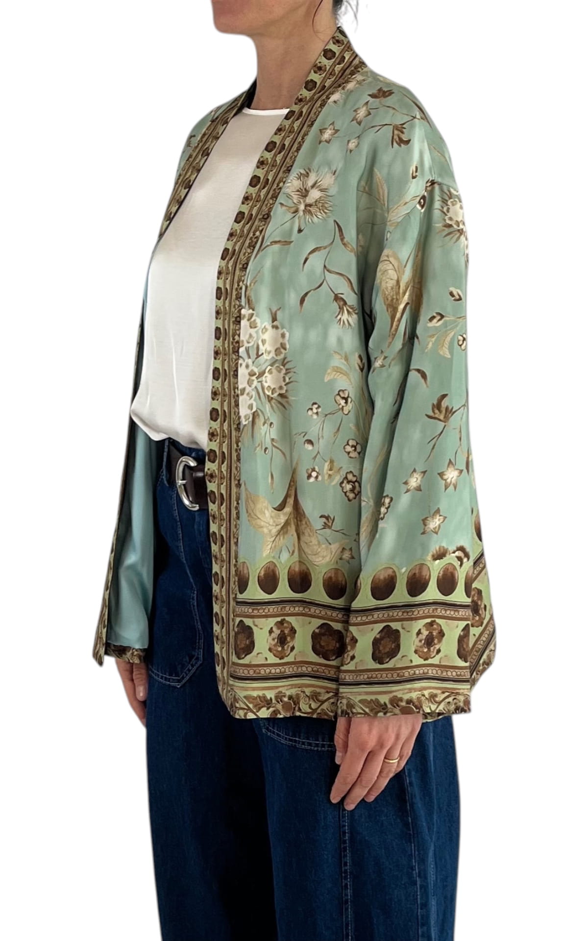 WU’SIDE – Giacca kimono – VERDE MENTA