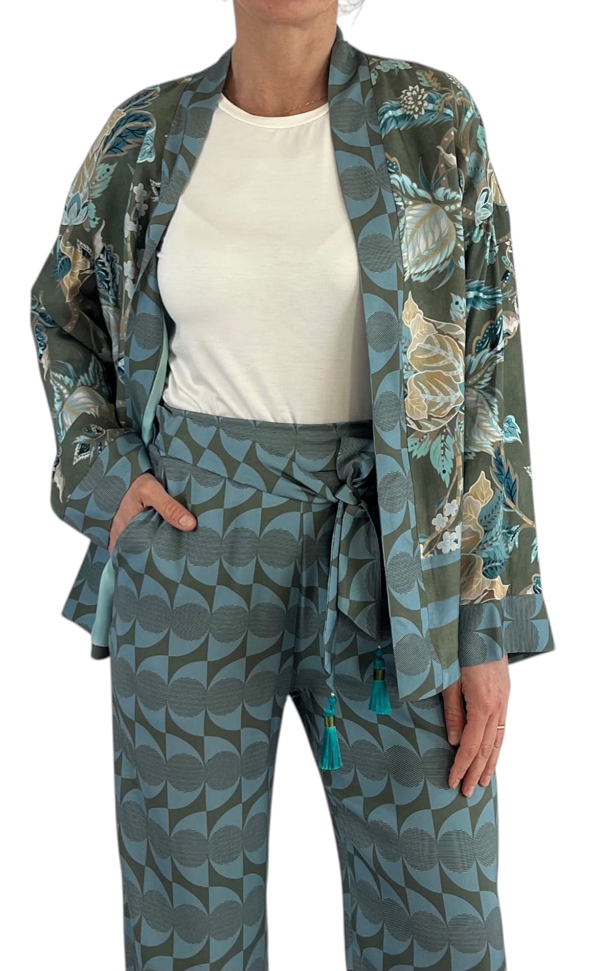 WU’SIDE – Giacca kimono – VERDE