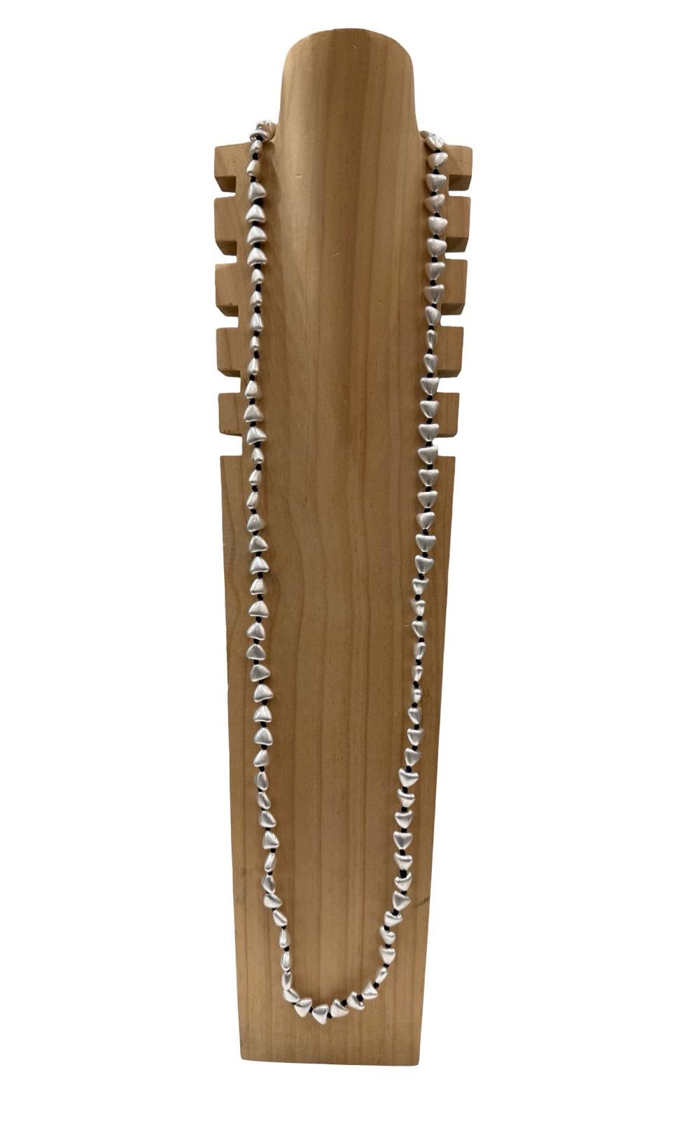 OFF-ON - Collana pietre martellate cuoricini - ARGENTO